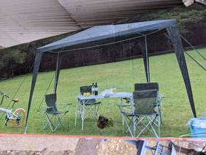 lot 329 image: PE Waterproof GazeboCanopy in Green 10 x 10 Comes with Carry Bag - NEW