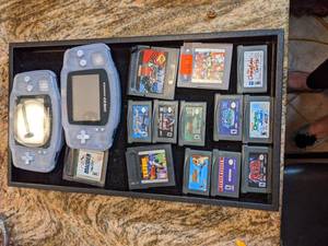 lot 265 image: Two Game Boy Advance plus many Games