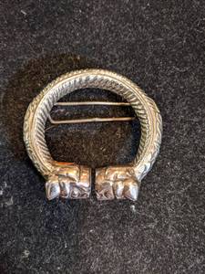 lot 139 image: Vintage Silver Plated Belt Buckle made in Italy