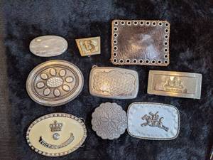 lot 155 image: Collection of Belt Buckles