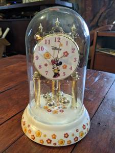 lot 203 image: Minnie Mouse Dome Clock - Working