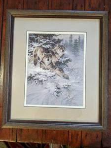 lot 211 image: Wolves Art Picture