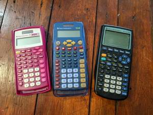 lot 217 image: Lot of Math Calculators