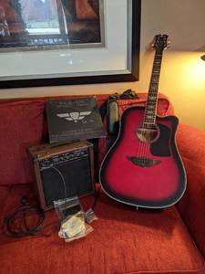 lot 1 image: Player Guitar by Keith Urban with Amp