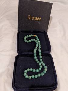 lot 131 image: Stauer Jade Necklace Beautiful