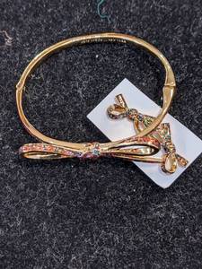 lot 112 image: Kate Spade Multi-Colored Gemstone Bracelet and Earring Set