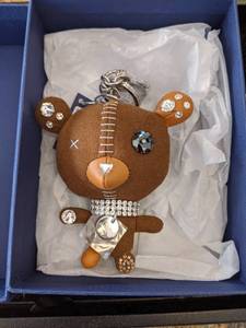 lot 101 image: Swarovski Bear Key ChainPurse Charm