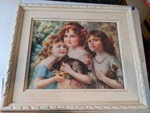 lot 35 image: Victorian Print in Vintage Frame