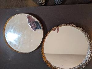 lot 86 image: Vintage Vanity Mirror Trays