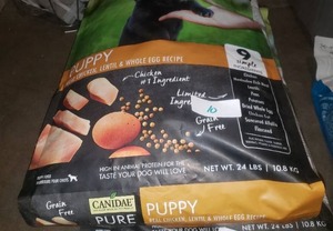 lot 10 image: Canidae Pure Puppy Grain Free Limited Ingredient - Chicken, Lentil & Whole Egg Recipe