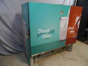 lot 11 image: Refrigerated Milk and Packaged Drink Cooler  Dispenser