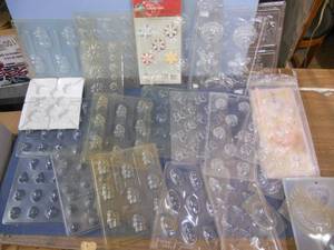 lot 50 image: 24 CandyChocolate Molds (or soap molds)