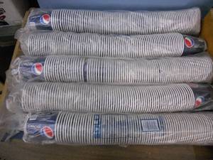 lot 39 image: 5 Sleeves of Pepsi Cups - Each Sleeve is 80 ct. (1 is open)