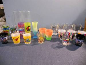 lot 73 image: 22 Shot Glasses - Great Collection - Most New