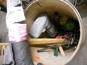 lot 126 image: Barrel Drum with Contents