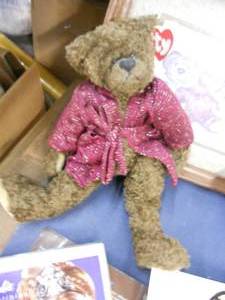 lot 145 image: Ty Bear with tag, Games, Play Doh Set, Barbie and other collectible magazines, Another Teddy Bear and Teddy Bear Picture