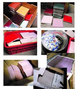 lot 153 image: HUGE LOT of tiles - Great for Mosaics - Many boxes of variety