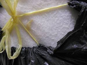 lot 150 image: All the foam cushioning - Great for making pillows - Large Contractors Bag Full