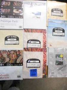 lot 190 image: 10 Packages of Designed CopyPrinter Paper