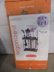 lot 182 image: Rubbermaid Organize-It Tool Tower - New In Box - All parts verified