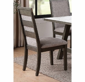 Zavia 2 Grey FabricDark Grey Wood ...