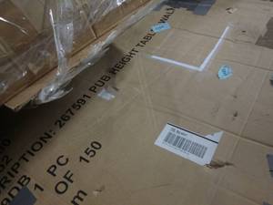 Pub Height Table in Walnut open box...