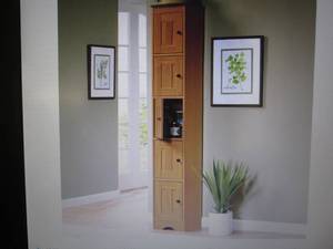 Katie 5-Door Tall Kitchen Cabinet o...