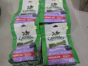 4 pks Greenies Dental Blueberry Tre...