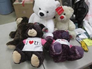 5 Plush Teddy Bears...