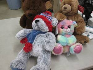 4 Plush Teddy Bears...