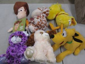 6 Small Plush...