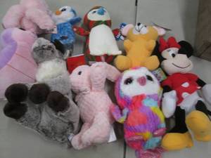 9 Assorted Plush...
