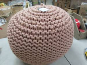 Threshold Woven Pouf Ottoman...