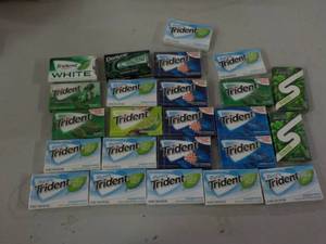 lot 223 image: trident gum near or past best date...