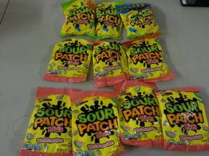 lot 229 image: Sour Patch Kids 8 oz- 10 bags Wate...