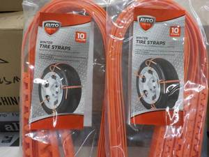 lot 83 image: 2 Auto Drive Winter Tire Straps- 10...