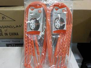 lot 86 image: 2 Auto Drive Winter Tire Straps- 10...