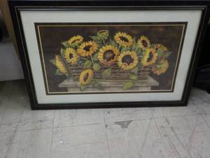 lot 44 image: Sunflower Framed Print 44 x 26...