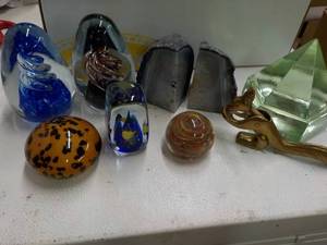 lot 101 image: Paper Weights and Collectibles...