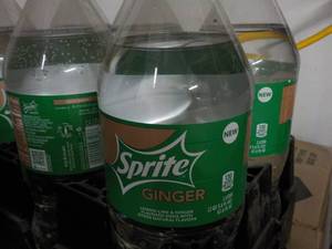 lot 113 image: 8 -2 Liter Bottles Sprite Ginger p...