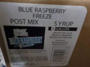 lot 117 image: 3 - 3 Gallon Blue Raspberry Freeze ...