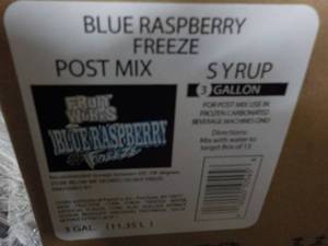 lot 118 image: 3 - 3 Gallon Blue Raspberry Freeze ...