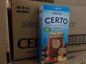 lot 125 image: 16 - 6 oz Cartons Certo Liquid Pect...