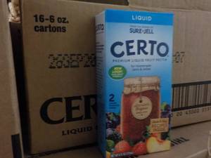 lot 126 image: 16 - 6 oz Cartons Certo Liquid Pect...