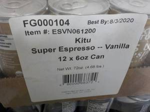 lot 142 image: 12 - 6 oz Cans Kitu Super Expresso ...