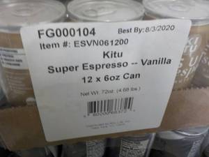 lot 143 image: 12 - 6 oz Cans Kitu Super Expresso ...