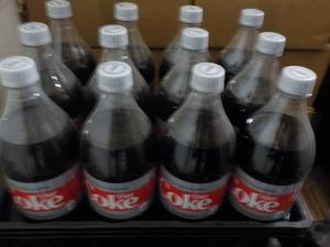 lot 164 image: Case of 12 - 1.25 Bottles Diet Coke...