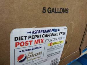 lot 362 image: 2 - 5 Gallon Aspartame Free Diet Pe...