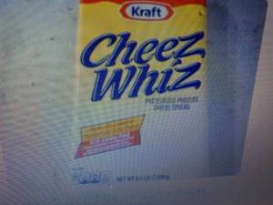 lot 356 image: 6.5 lb. pkg Kraft and Cheez Wiz ne...