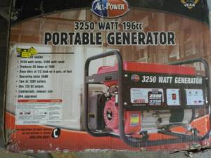 all power 3250 watt 196 cc portable...